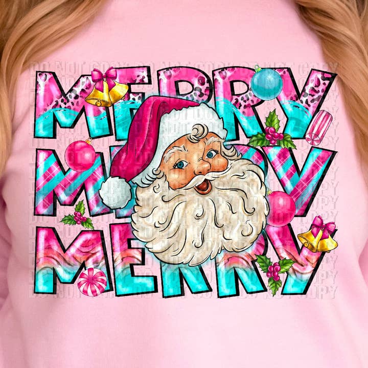 Feliz Santa Rosa DTF Transfer por atacado de K and M Designs