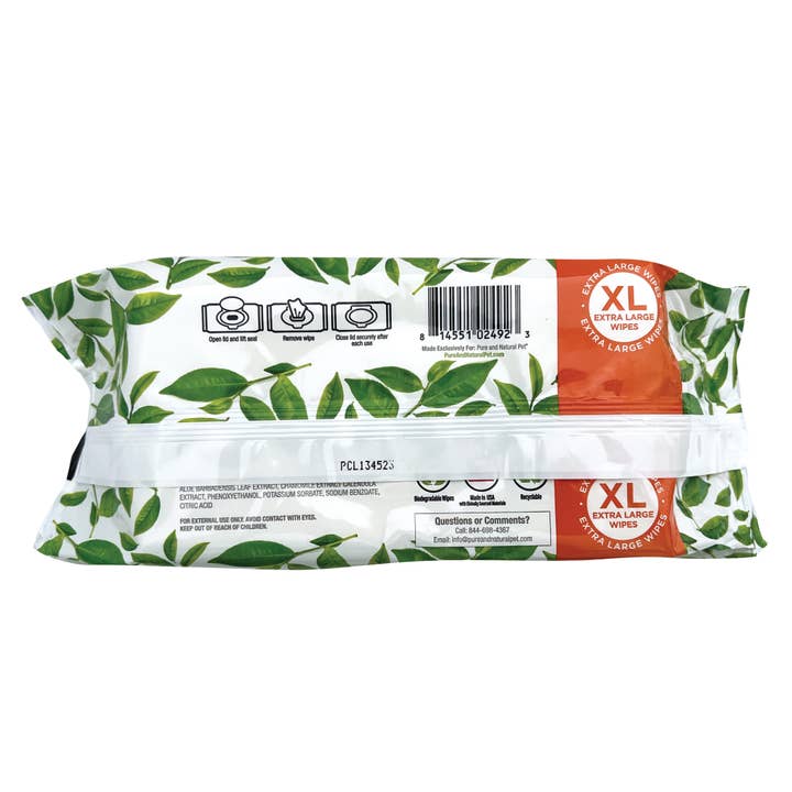 Pure and Natural Pet - Wholesale Pet Grooming Aid - Dog - Grooming & Cleansing Wipes for Dogs & Cats / Fragrance-Free1