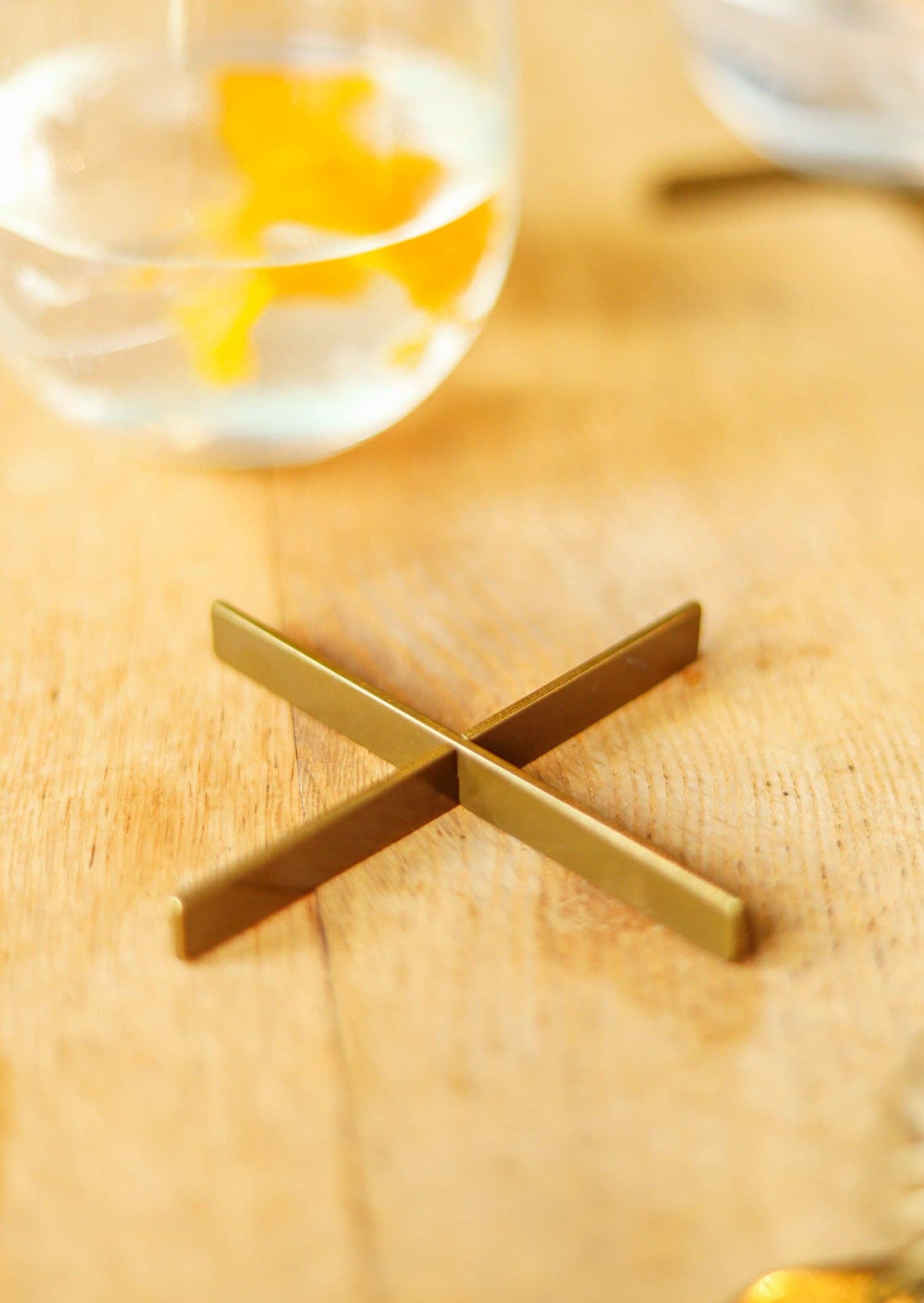 Pivot - Wholesale Coasters - X Coasters - Brass (Set of 4)7