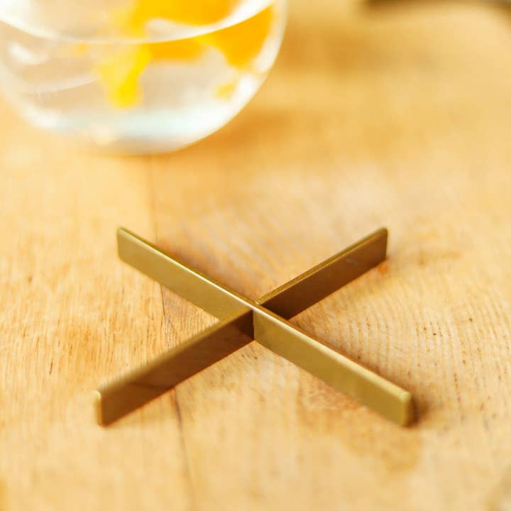 Pivot - Wholesale Coasters - X Coasters - Brass (Set of 4)7