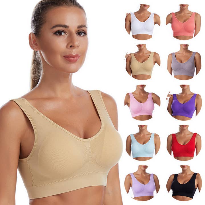 PLUS SIZE RUNNING SHOCKPROOF SPORTS WIRELESS BRA_CWMU0309 for wholesale by ACCITY