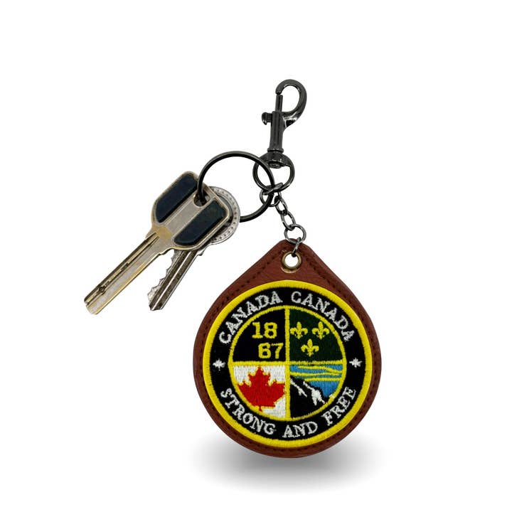Northern Icons Creations INC - Wholesale Keychain - Unisex - CANADA PATCH EMBROIDERED KEYCHAIN