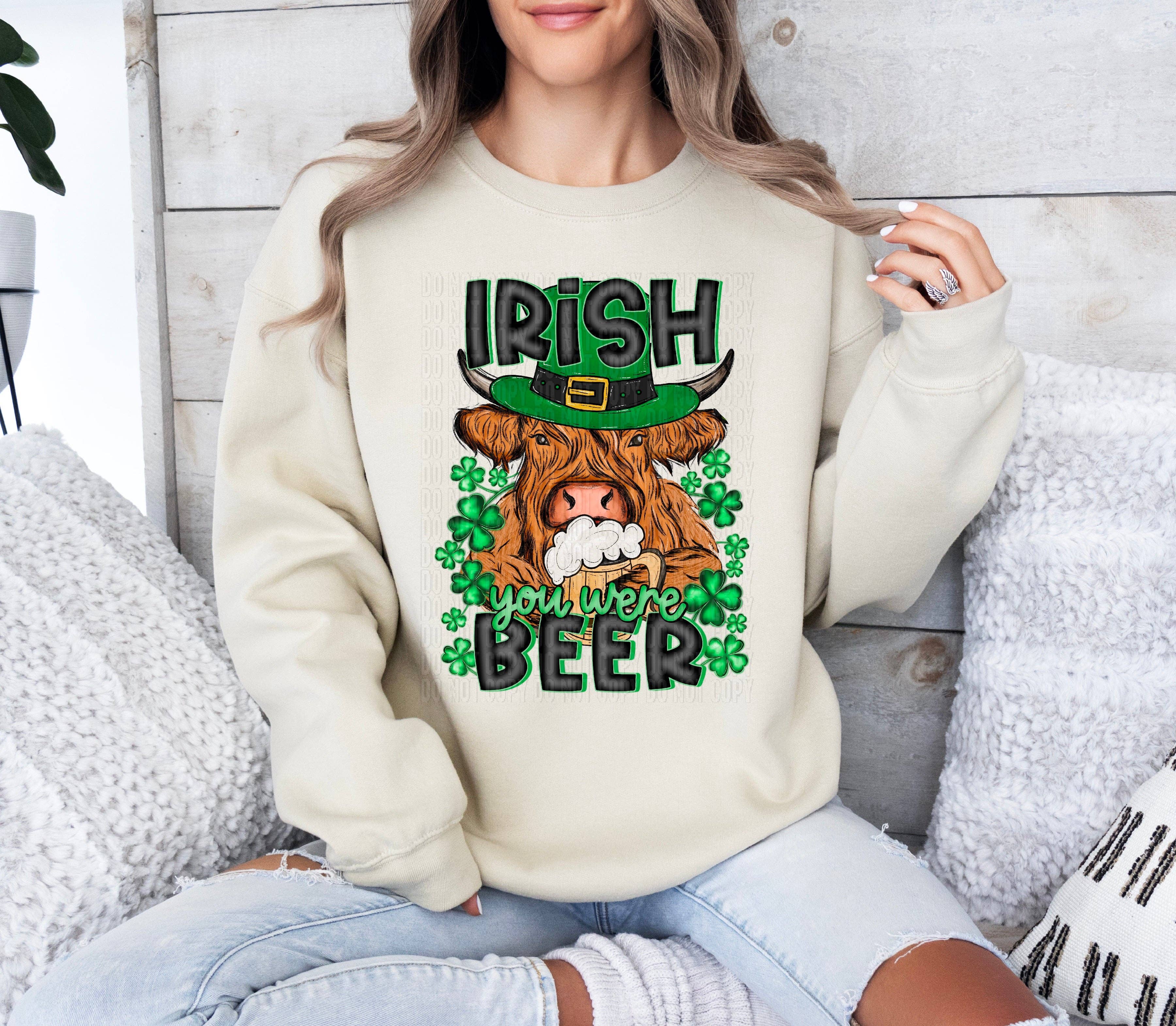 K and M Designs - Wholesale Sublimation Transfer - Irish You Were Beer DTF Transfer0
