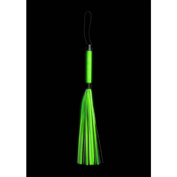Neon Green Black Glow in the Dark Flogger - Bondage Sex Toy for wholesale on Faire