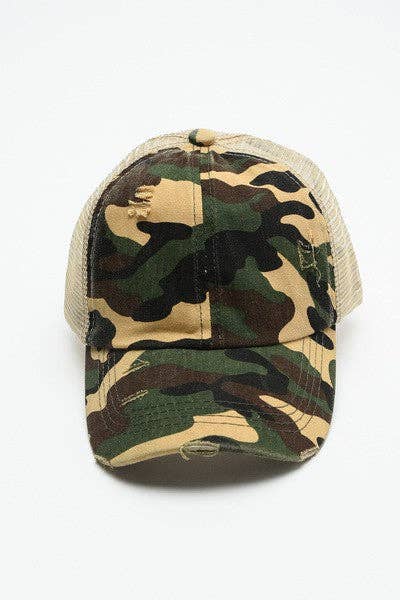 JOSSLYN by wall to wall – wholesale Baseballkeps - Dam – Premium nätkeps med slitet utseende | 40HW7002