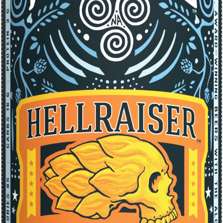MNG Brands - Wholesale Non-Alcoholic Beer - Hellraiser Dark Amber (6/4-pack) 16oz cans1
