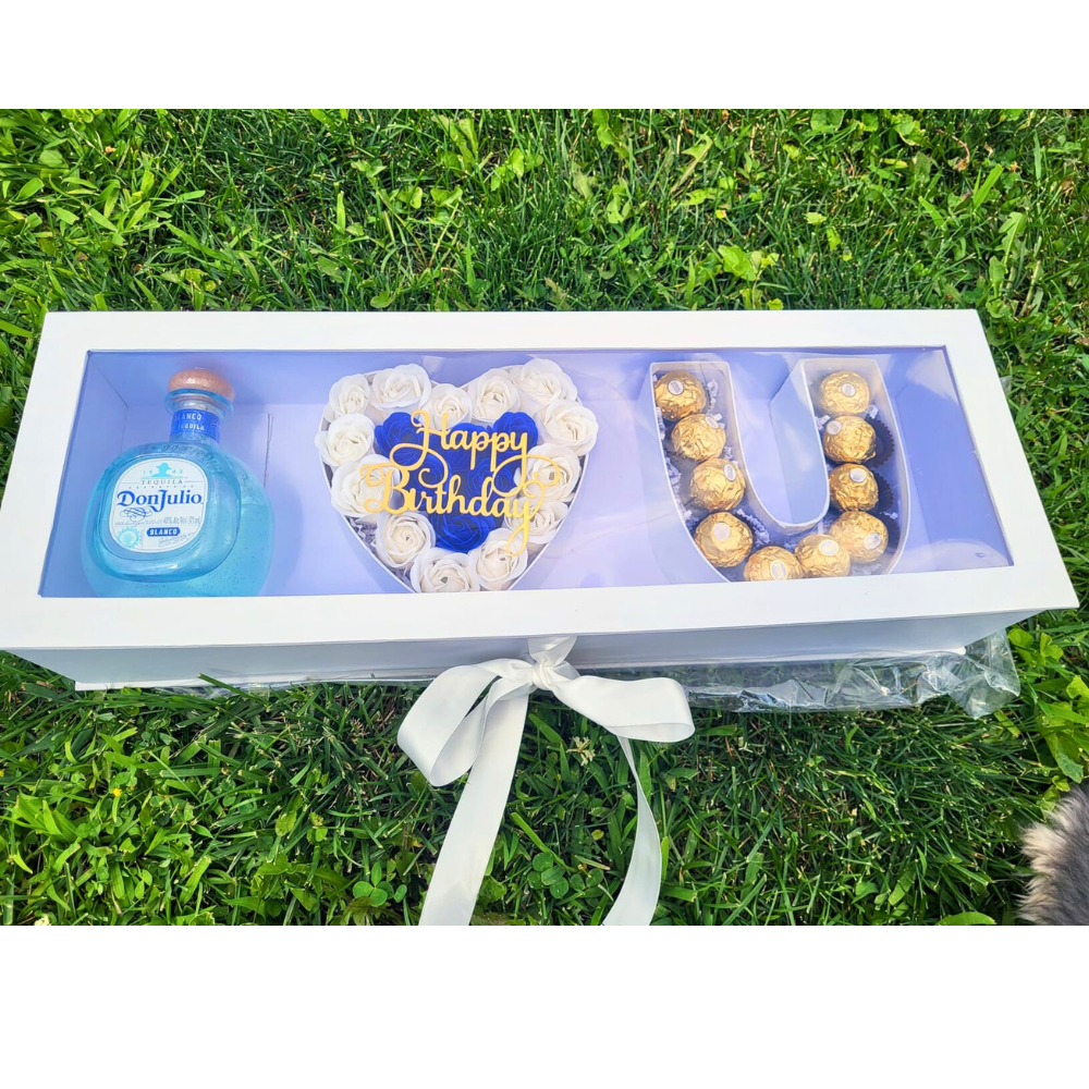 UNIKPACKAGING – wholesale Gift box – I Love U" Box with Clear Top, Plastic Liner & Ribbon6