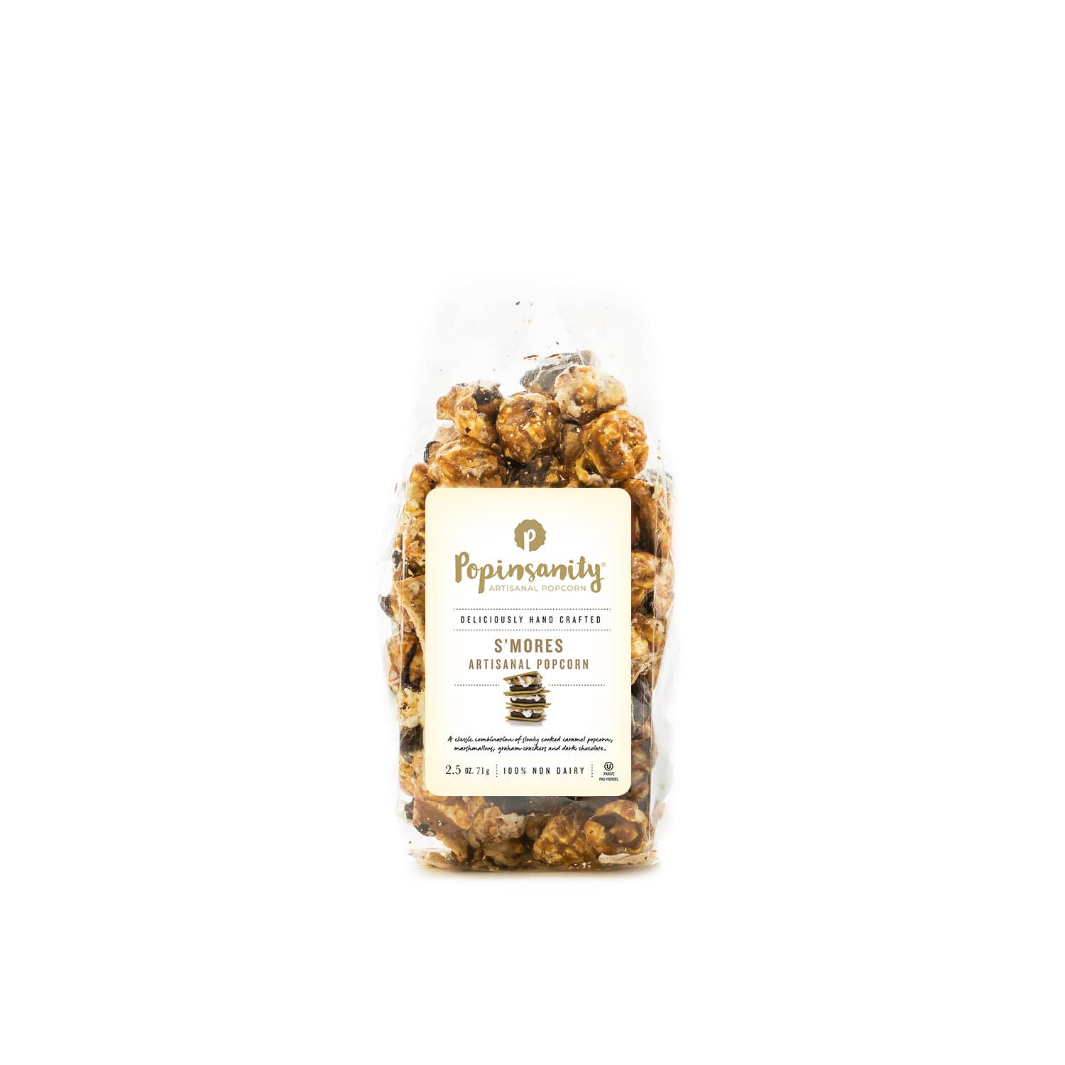 Popinsanity Popcorn & Confections - Wholesale Popcorn - S’mores Artisan Popcorn Snack - Small Bag | Kosher Non Dairy2