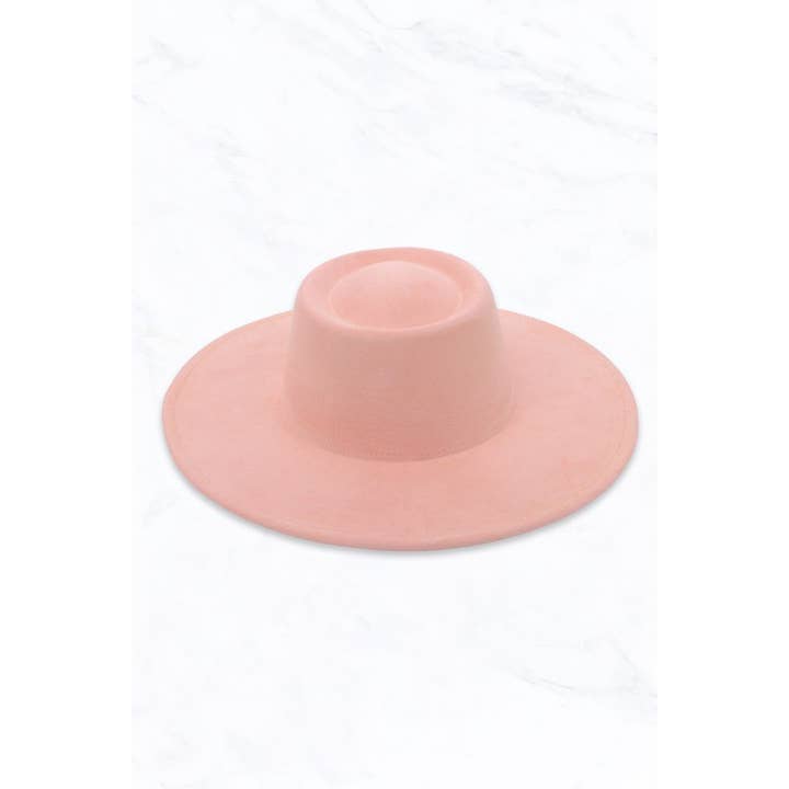 Suzie Q USA - Wholesale Fedora - Women's - Suede Concave Hat8