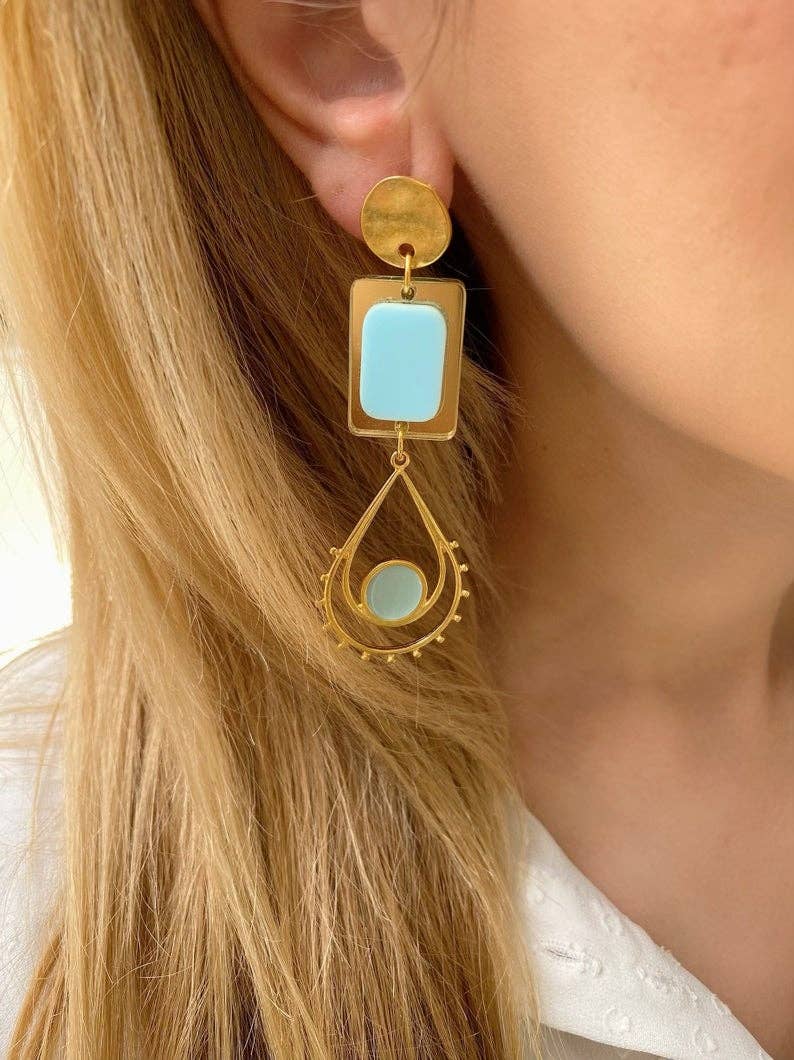 Christina Christi - Wholesale Dangle Earrings - Long Statement Earrings1