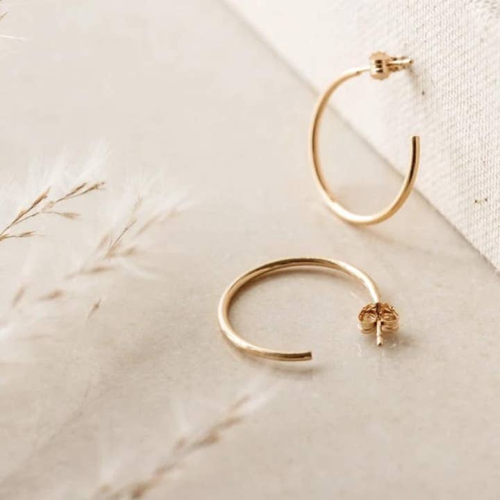 Aro Crescent em ouro 10kt por atacado de Shiny Soul Creations