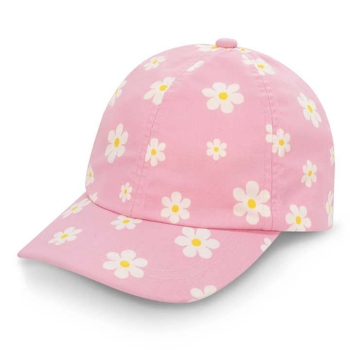 Pink Daisy | Kids' Xplorer Baseball Cap for wholesale by Jan & Jul