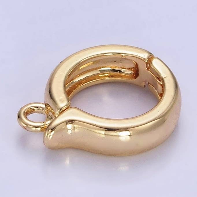 Aim Eternal - Wholesale Individual Charm/Pendant - 14K Gold Filled Enhancer Bail Slide Minimalist Charm Bail Enhancer Hinged Bail Z-6960