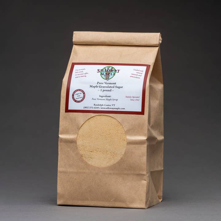Maple Granulated Sugar - One Pound Bag for wholesale by Silloway Maple