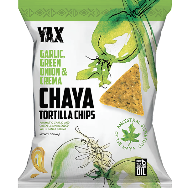 NuEats - Wholesale Chips - Yax snacks, Chaya tortilla chips, 5oz * 12bags1