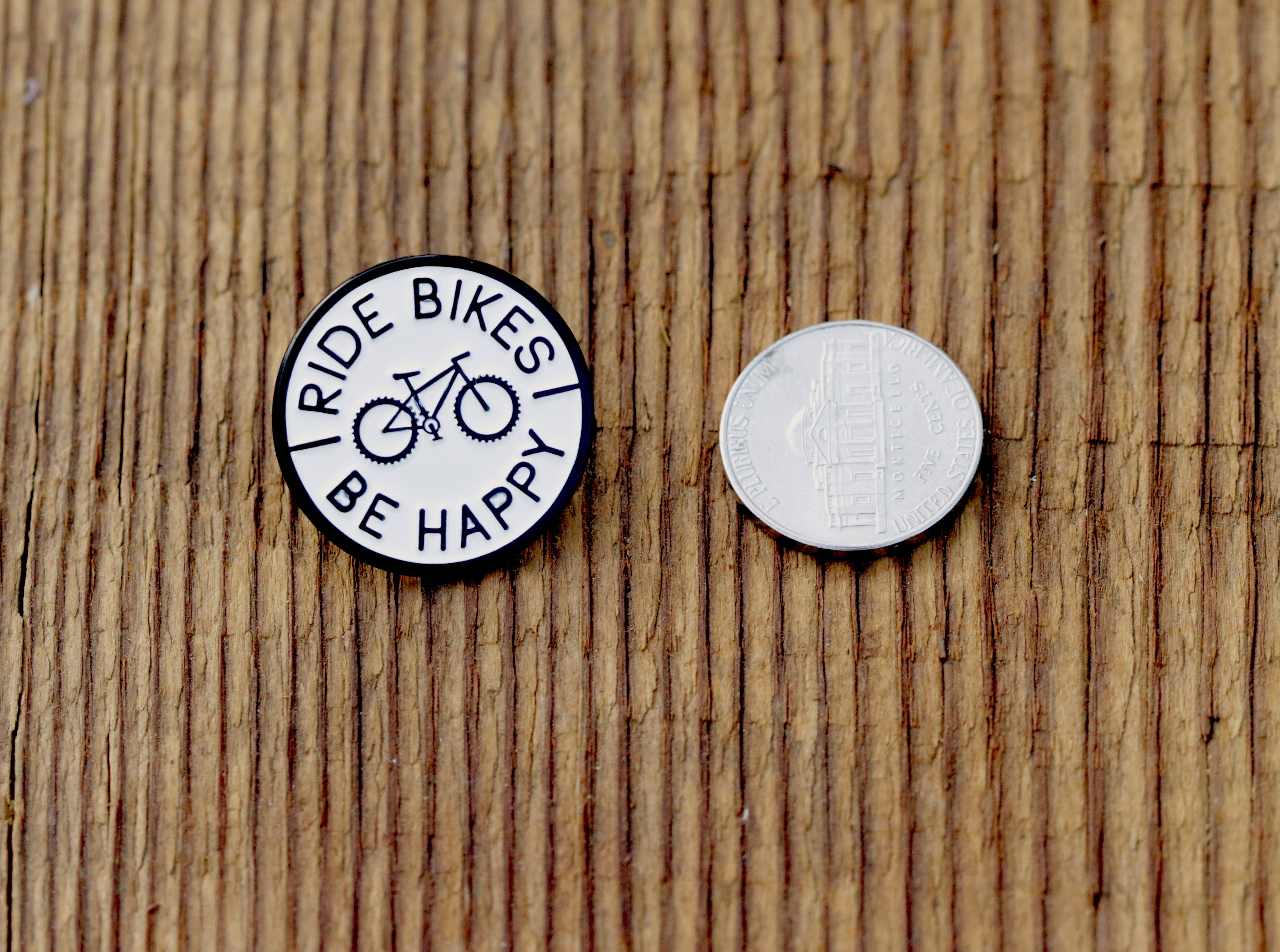 Squatchy - Wholesale Lapel Pin/Button - Enamel Pin, Ride Bikes Be Happy  | Collectible Lapel Pin2