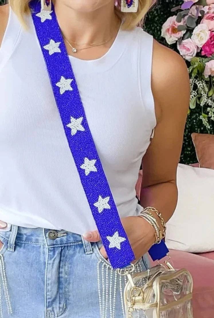 MiMi Wholesale - Wholesale Bag Strap - Women's - Game Day Star Beaded Guitar Bag Strap12
