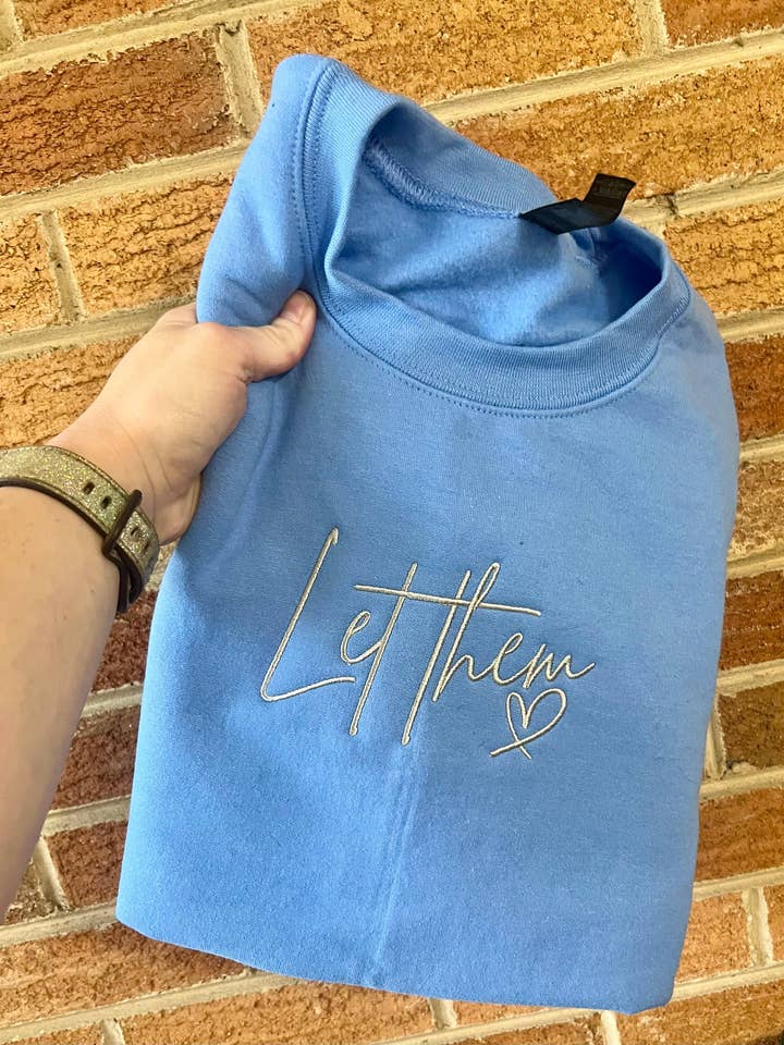 Sudadera bordada Let Them para venta al por mayor de SGB Wholesale