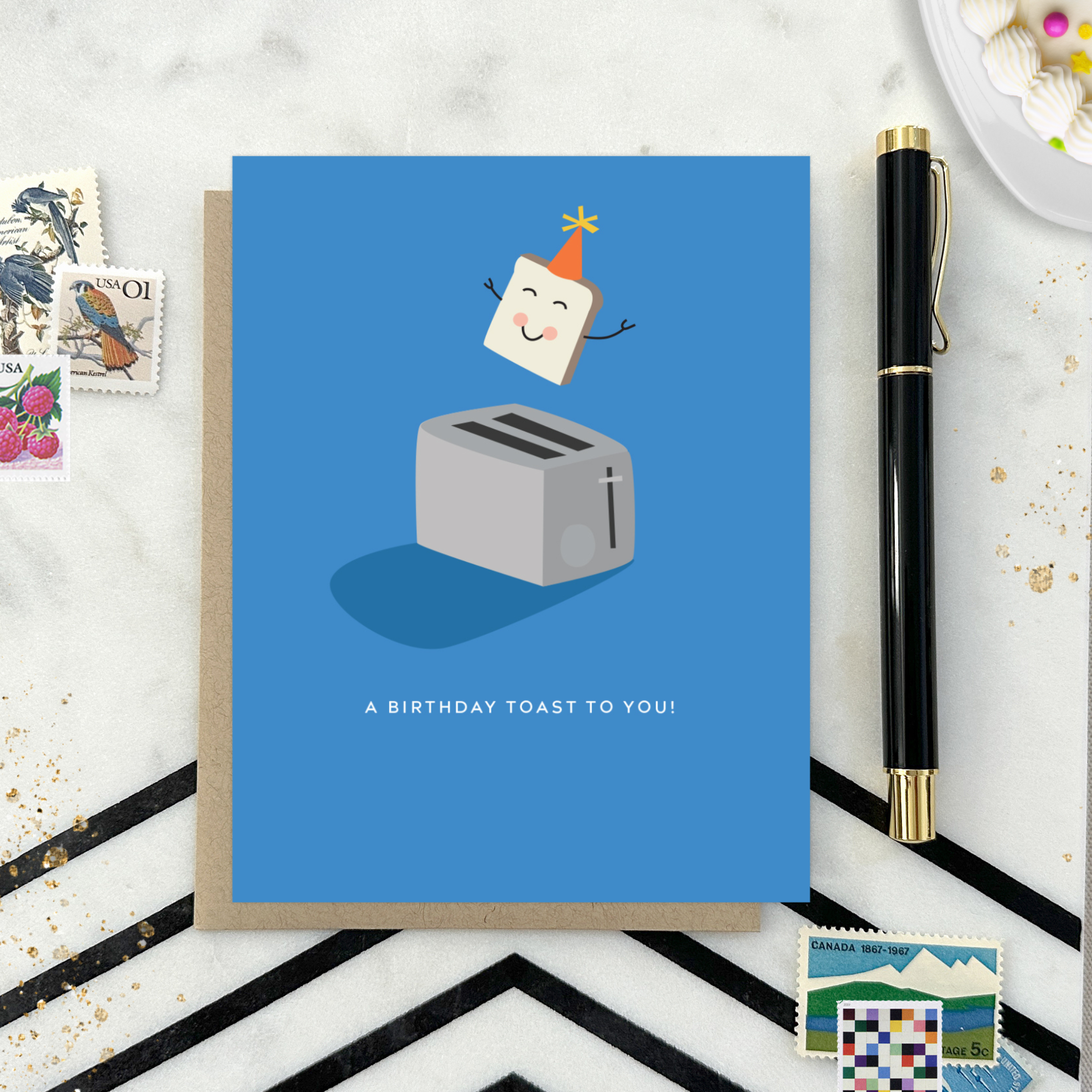 Barone and Co. – Großhandel Geburtstagskarten – Geburtstagskarte zum Geburtstag Toast3