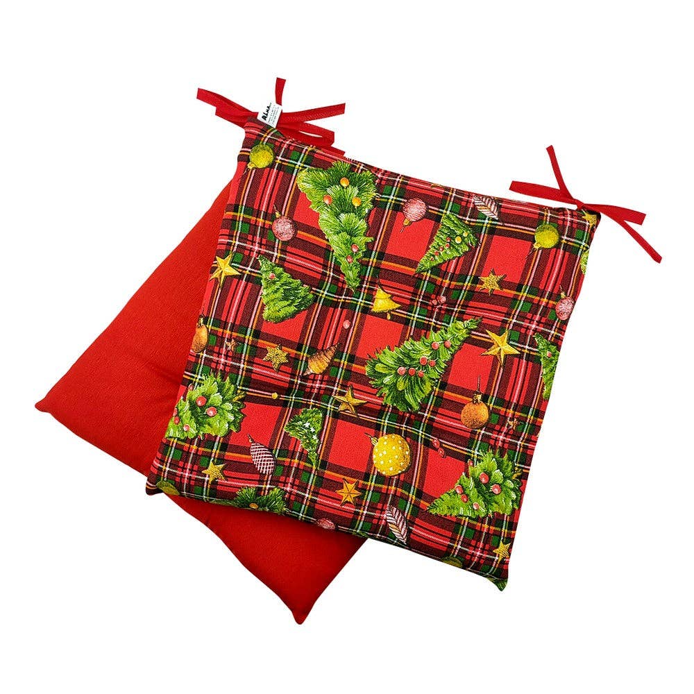 Almatex srl - Wholesale Chair Cushion - CHRISTMAS quilted chair cushion covers Set of 2 pieces1