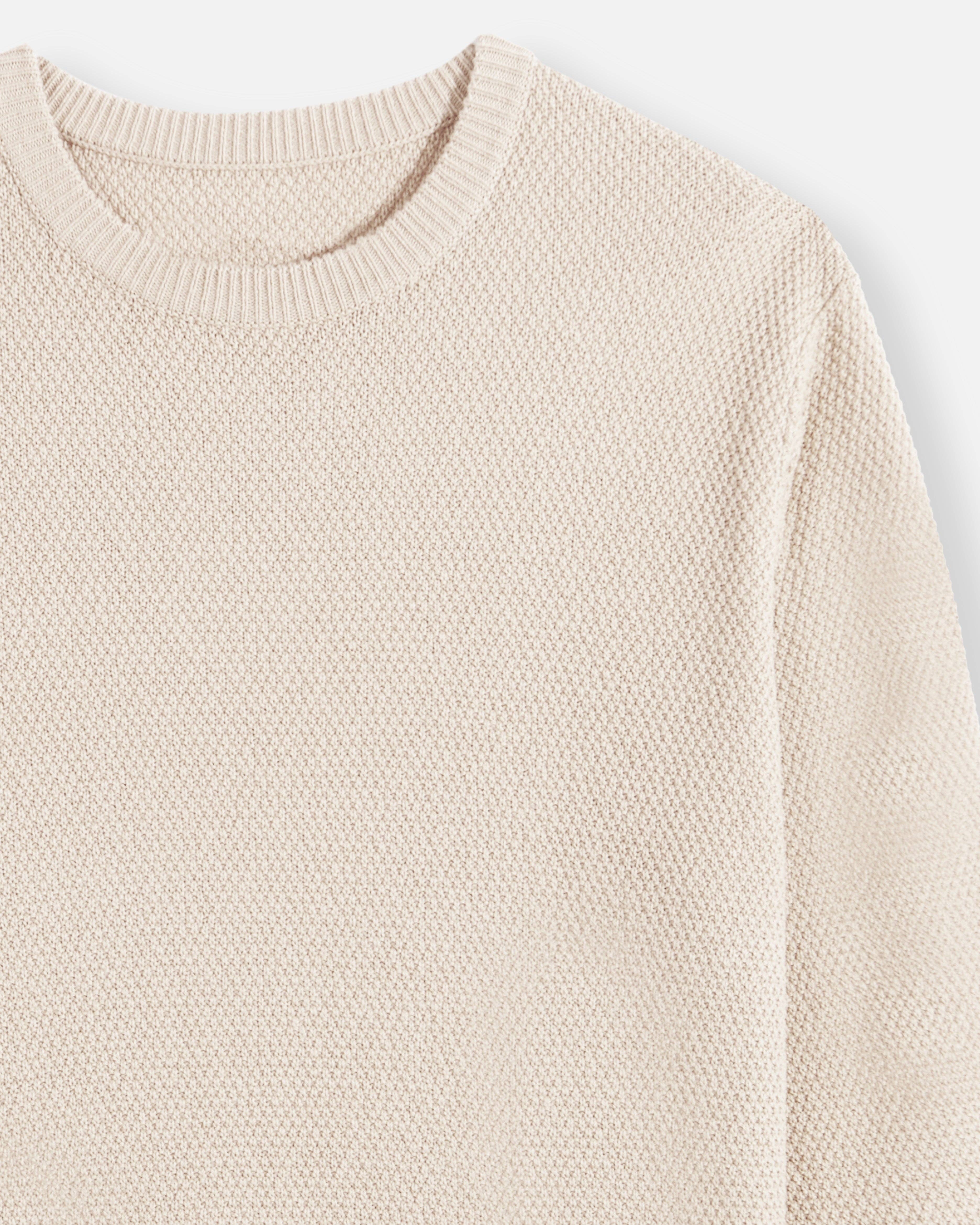 THE (REAL) GARCIA - Wholesale Knit Sweater - Men's - STRUCTURED SWEATER STONE6