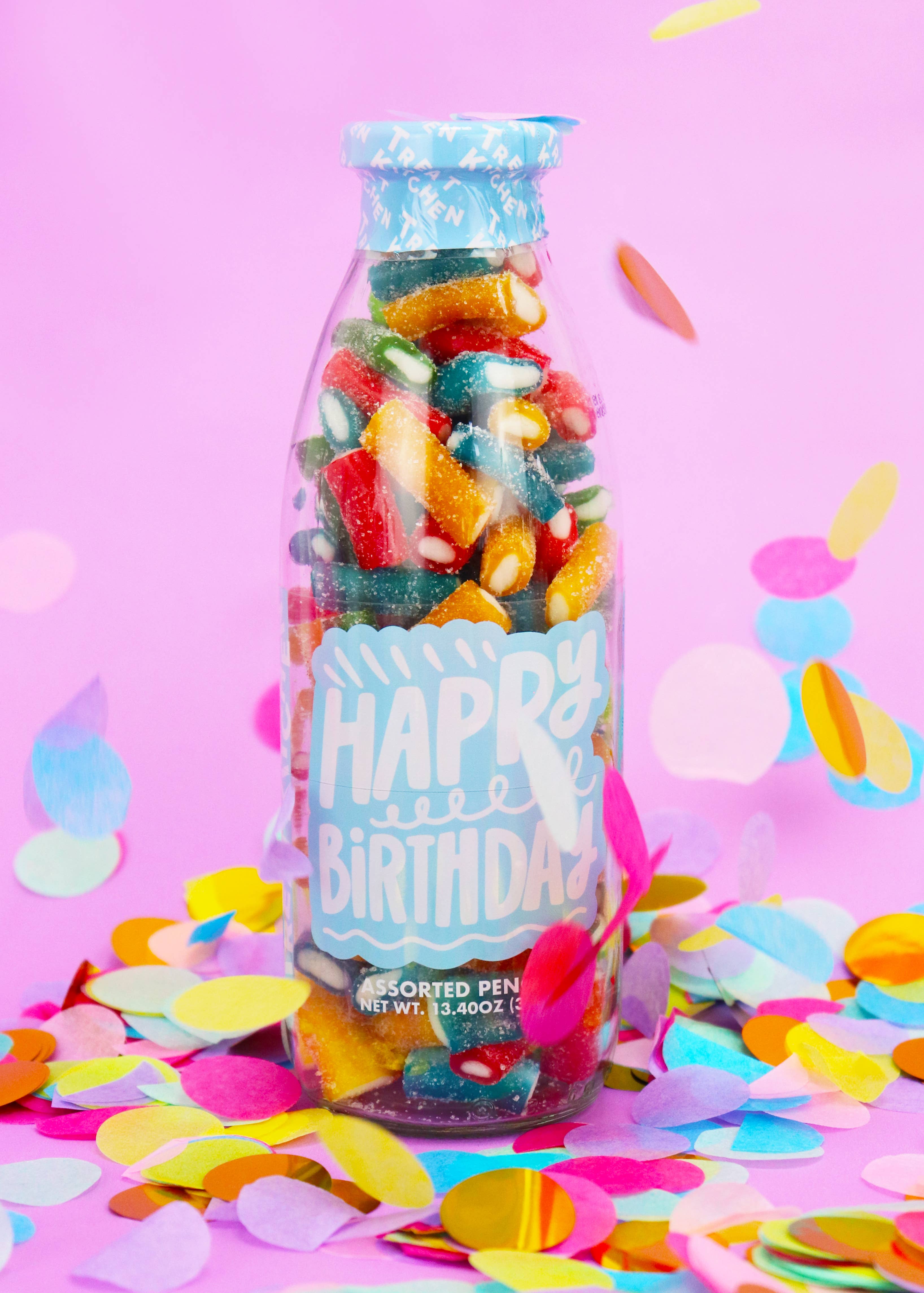 Treat Kitchen - Wholesale Gummy - Happy Birthday Sweet Message Bottle - 350g3