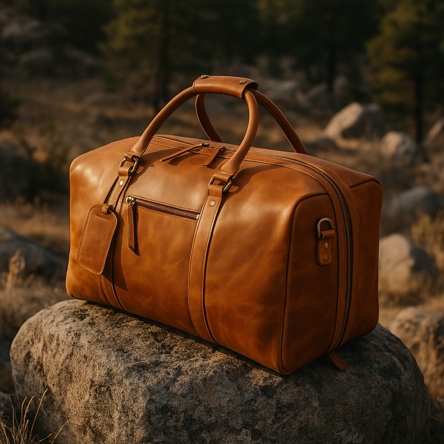 Hides - Wholesale Weekender Bag - Men's - Big Mouth 40L Leather Duffle - Airline Friendly Travel Bag23