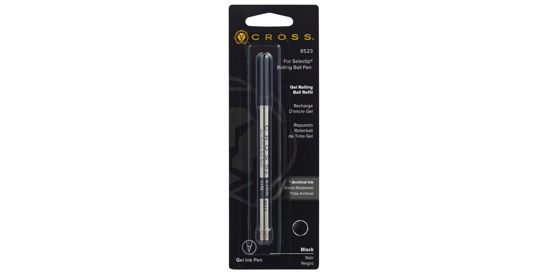 A. T. Cross - Wholesale Pen - Selectip® Gel Rollerball Pen Refill - Black – Medium - Single Pack2