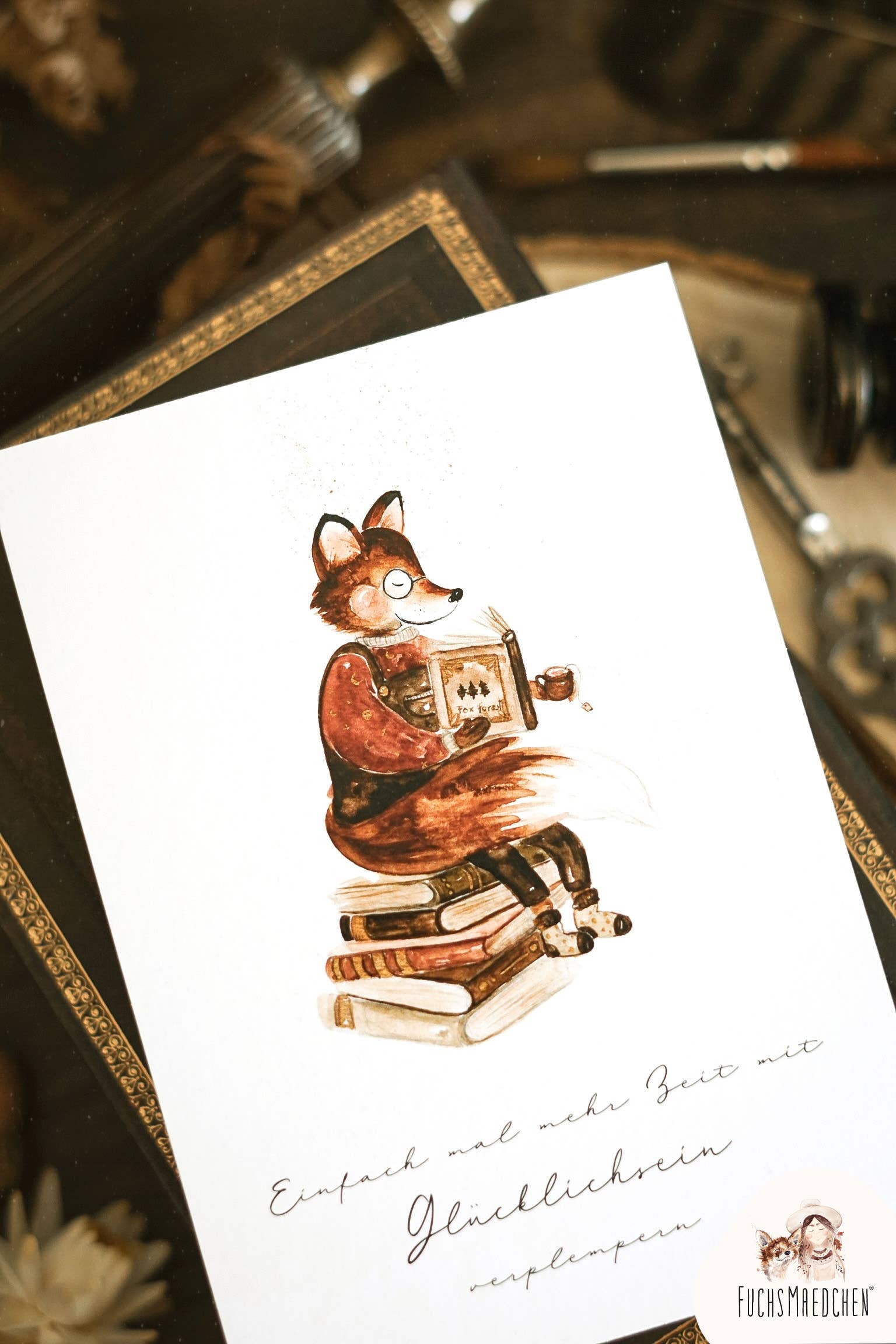 FuchsMaedchen - Wholesale Get Well Card - Greeting card book fox2