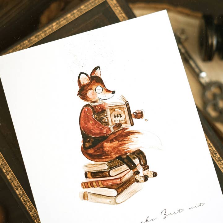 FuchsMaedchen - Wholesale Get Well Card - Greeting card book fox2