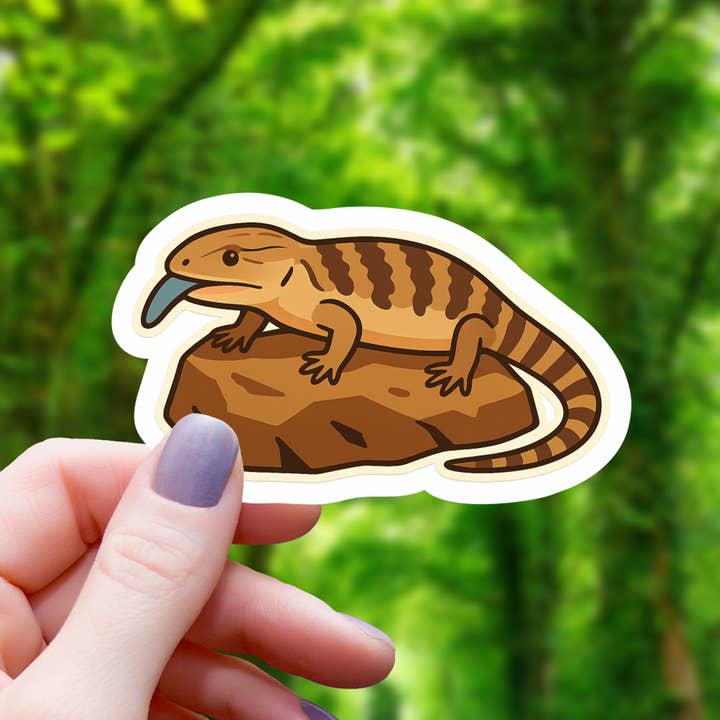 Mimic Gaming Co - Wholesale Sticker - Blue Tongue Skink On A Rock Animal Sticker
