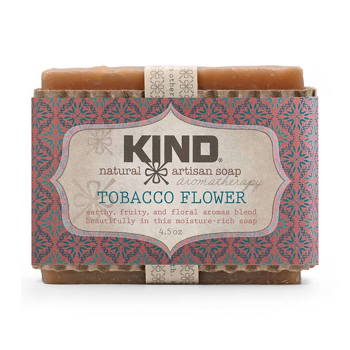 Tobacco Flower Bar Soap for wholesale by KIND apothecary