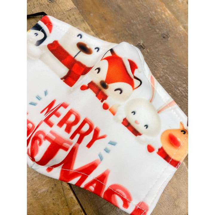 Bloidy - Wholesale Protective Face Mask/Shield - Christmas Animal Friends Mask