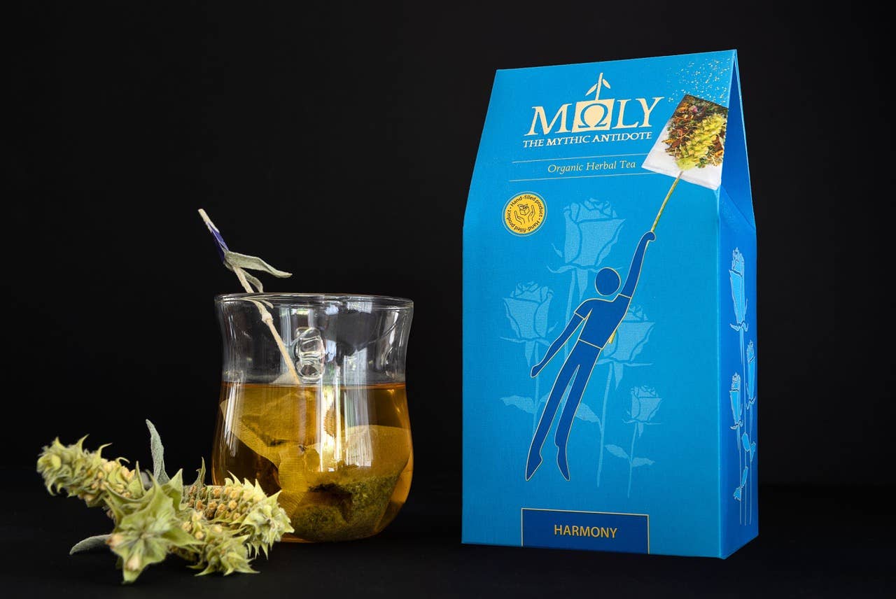 Moly the mythic antidote - Wholesale Health/Detox Tea - Herbal Tea bio, <Harmony> with herbal stem3