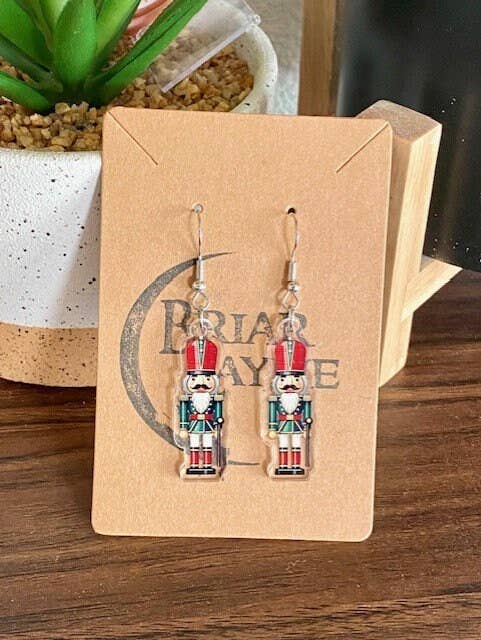 Briar layne - Wholesale Dangle Earrings - Vintage Nutcracker Christmas Holiday Earrings 1