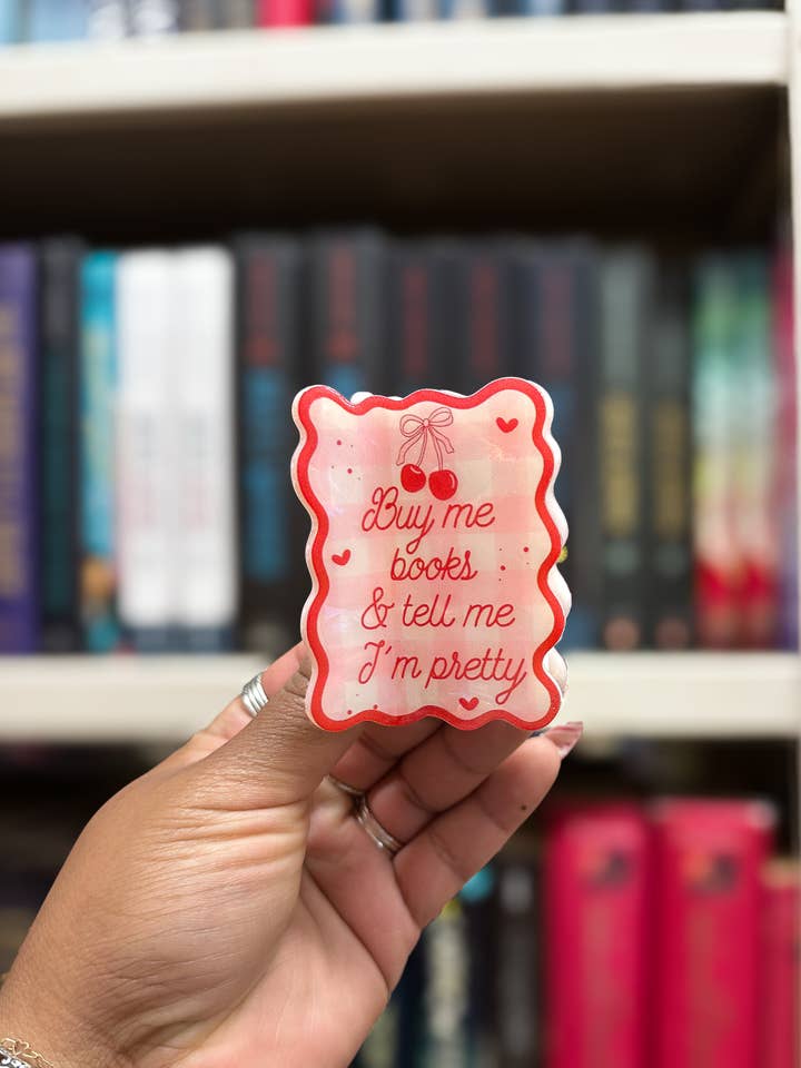 Buy Me Books & Tell Me I’m Pretty Bookish Hair Claw Clip for wholesale by Charmed by Nathalie Ann