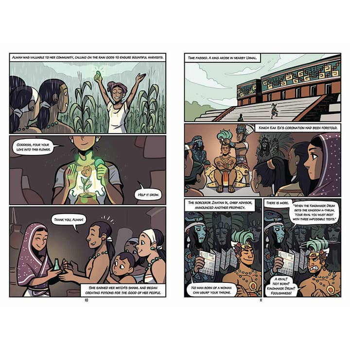 Lee & Low Books Inc - Wholesale Graphic Novel - Rise of the Halfling King by David Bowles & Charlene Bowles3