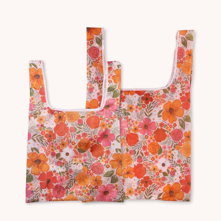Rosewood Blooms Reusable Bag for wholesale by Elyse Breanne Design