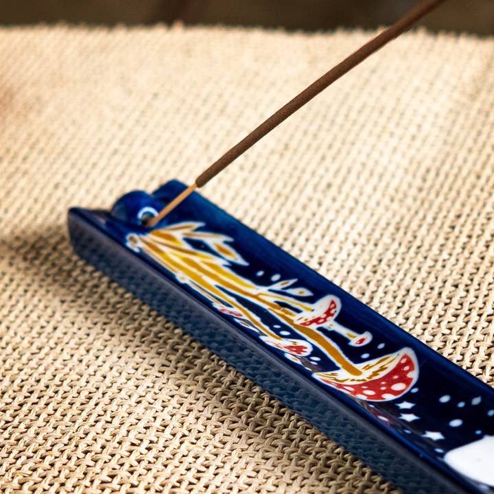 Pacific Trading - Wholesale Incense Holder - Toadstools Mushroom Ceramic Incense Burner