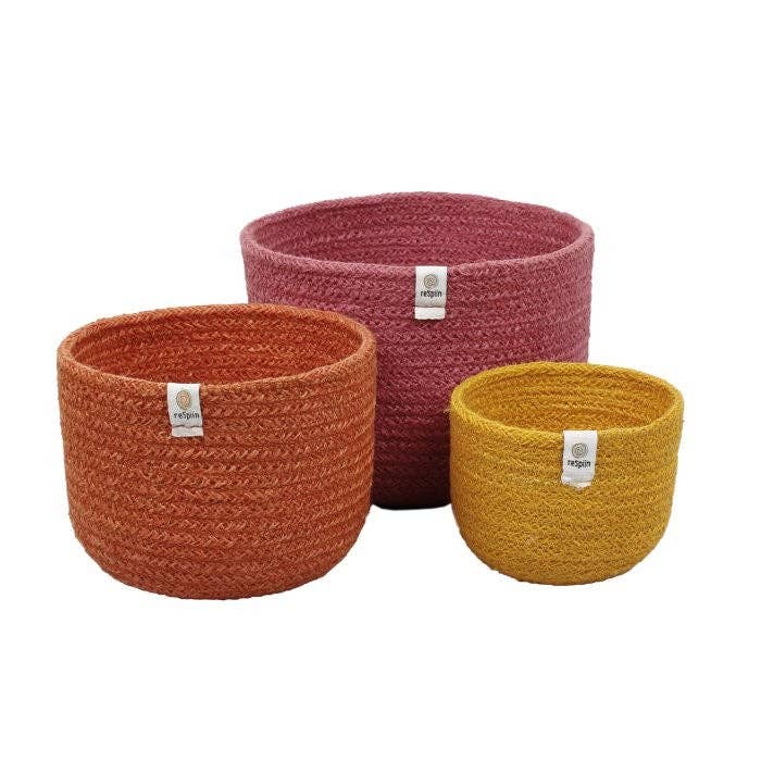 Jute Tall Basket Set - Fire for wholesale by Green Pioneer: A Slice of Green + ReSpiin