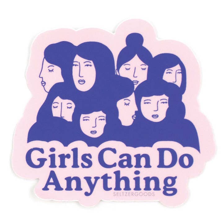 Piger Kan Sticker for engroshandel hos Seltzer Goods