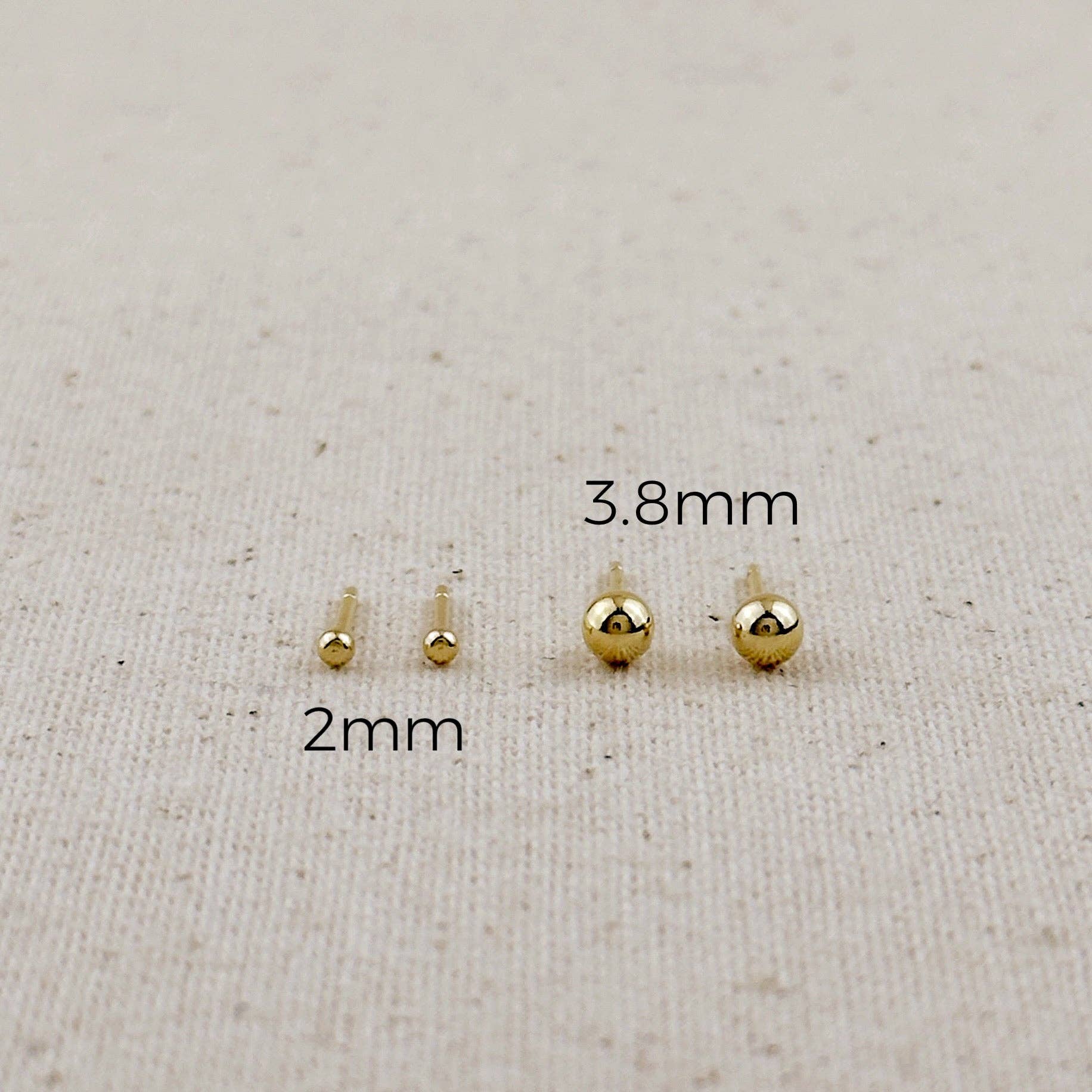 GoldFi - Wholesale Stud/Post Earrings - 18k Gold Filled Ball Stud0