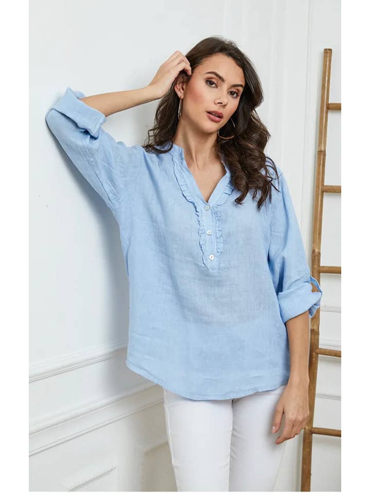 LÉA & LUC – wholesale Blouse – Women’s – 100% Linen Blouse REF. 664933