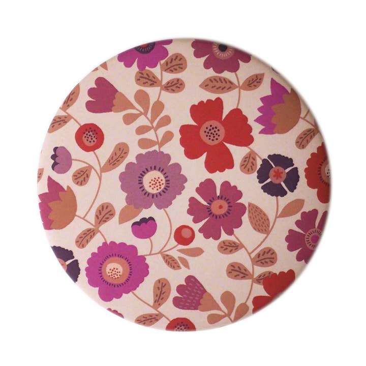 Specchietto tascabile rotondo con motivo Capucine per la vendita all'ingrosso da parte di mini labo