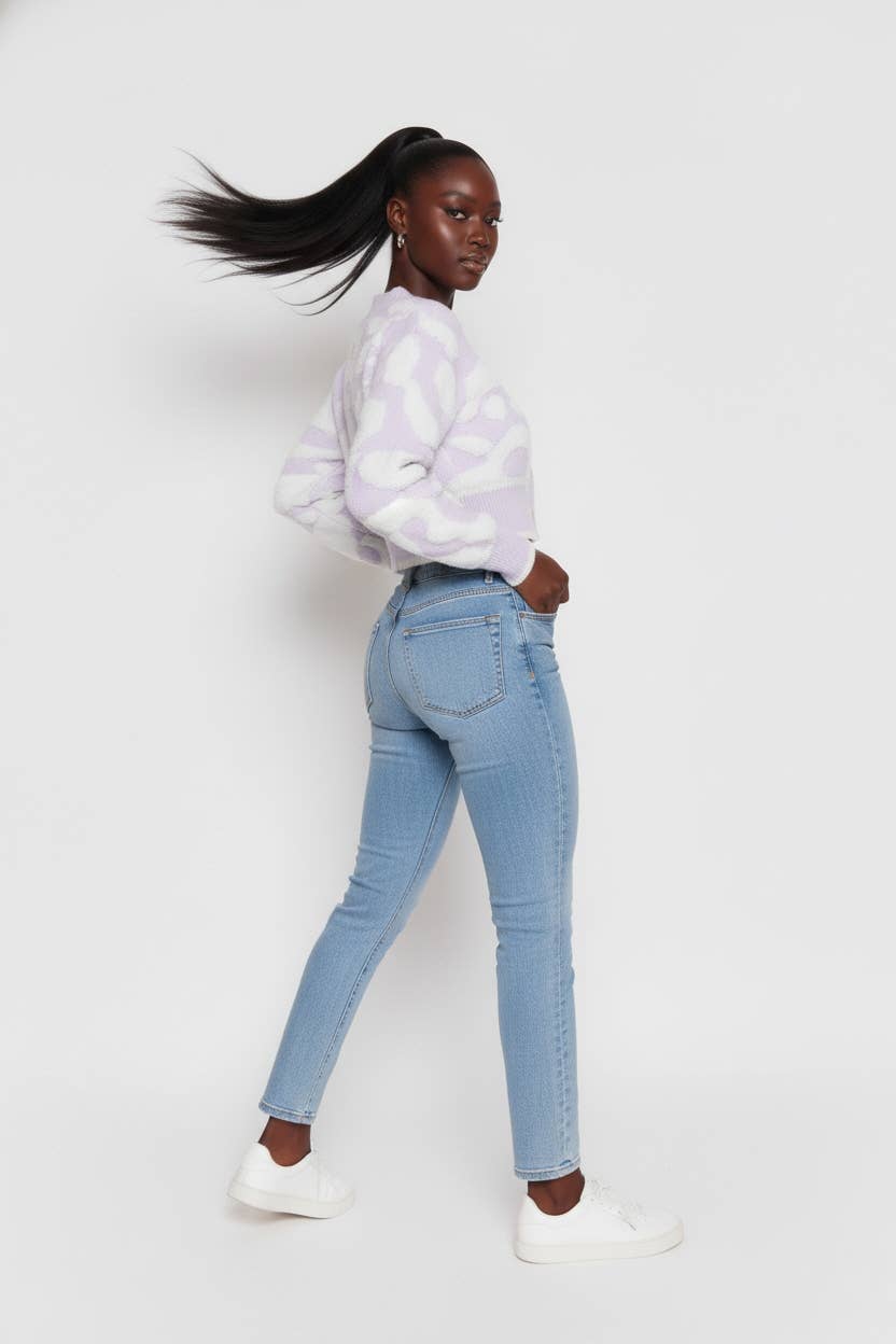 5besties inc – wholesale Kofta - Dam – Kort färgblockströja med kofta6