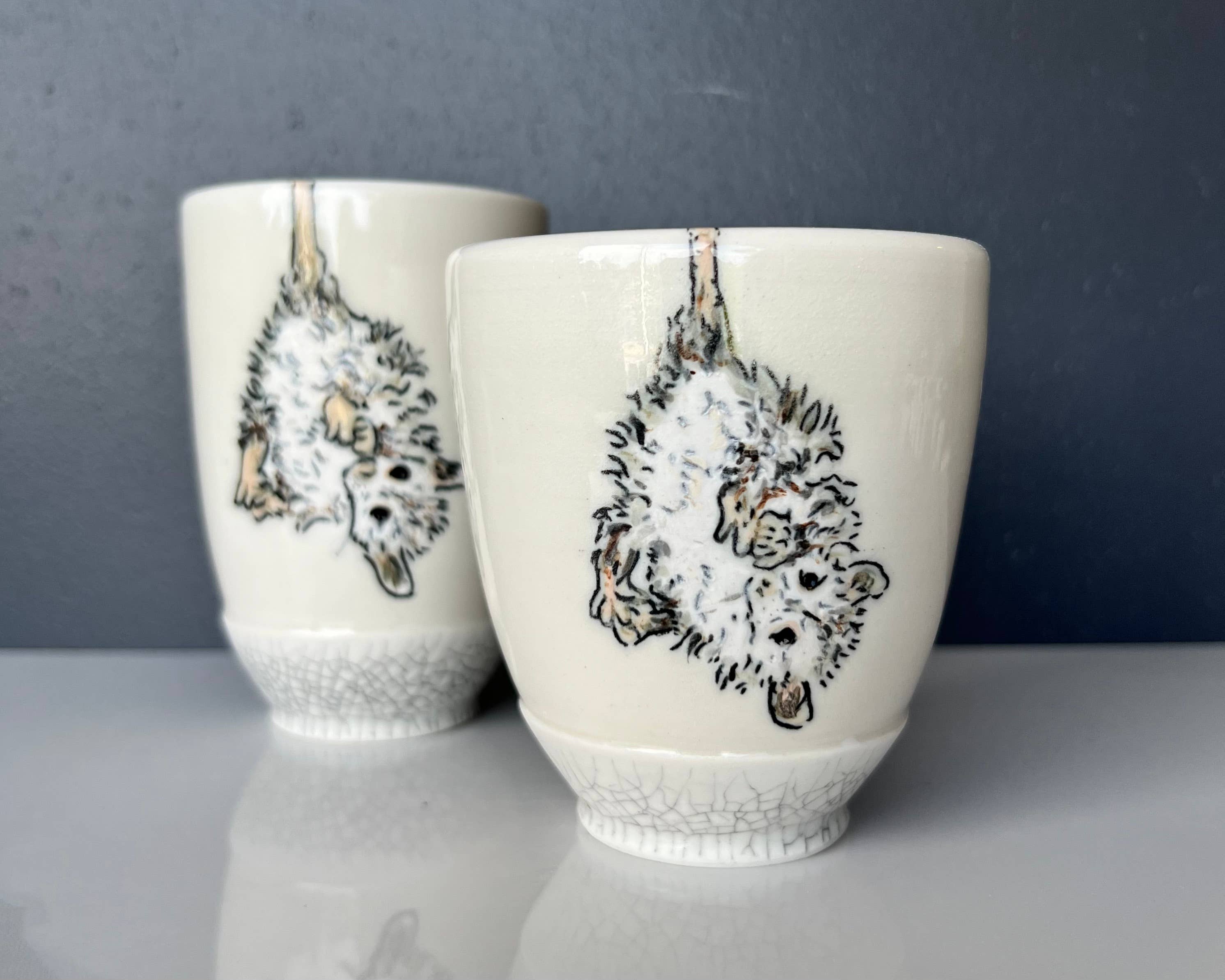 Lucy Nilan Studios - Wholesale Drinking Glass/Cup - Possum Tumblers8