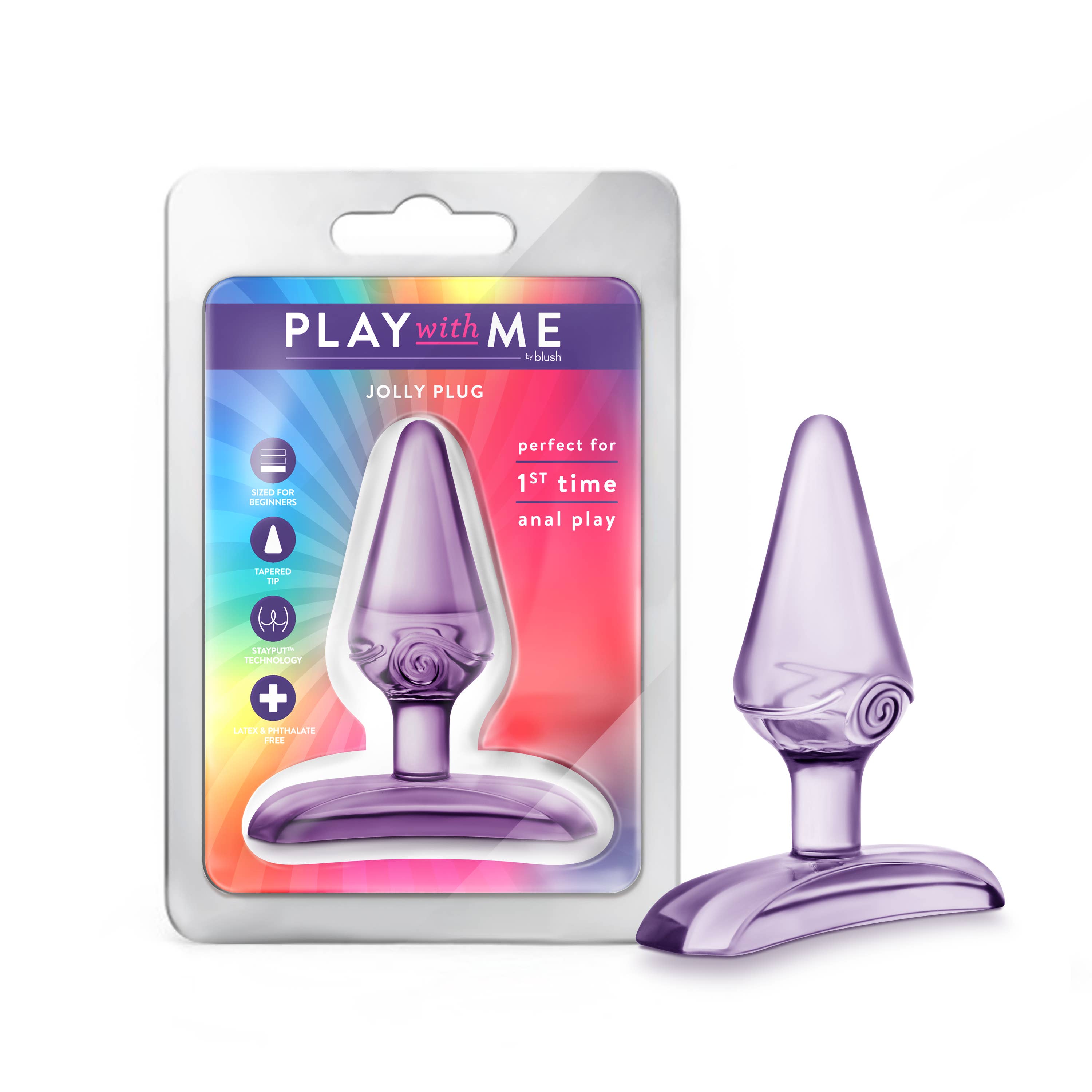 Blush - Wholesale Sex Toy - Play With Me - Jolly Plug - Beginner's 2.75" Anal Butt Plug1