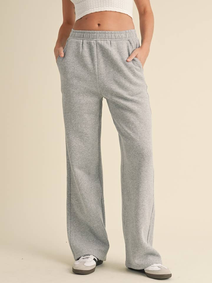 KIMBERLY C – Großhandel Lounge-Trainingshose/-Jogginghose – Damen – Kuschelige Fleece-Jogginghose mit weitem Bein
