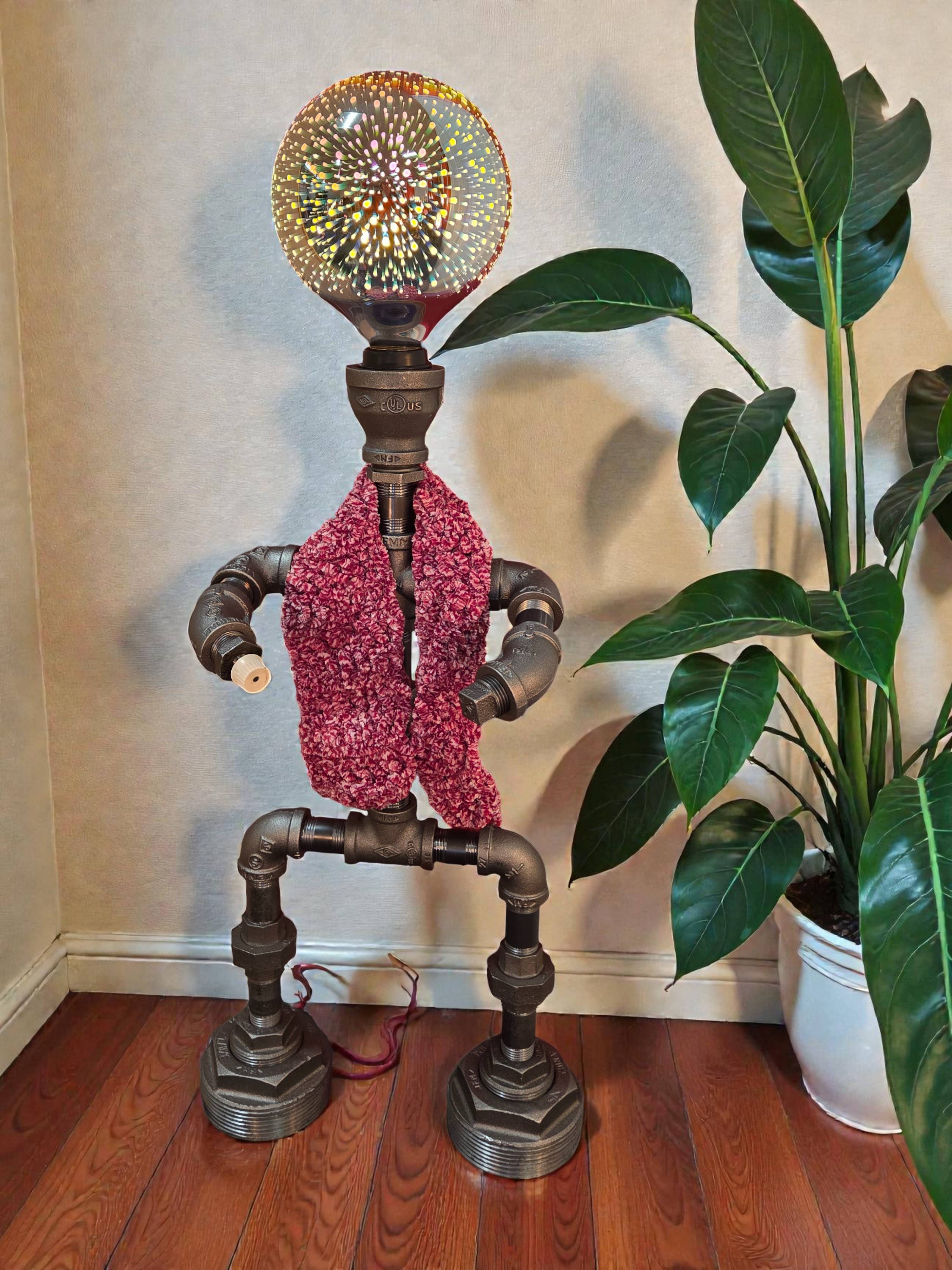 Mr. Willies Lighting - Wholesale Accent/Desk Lamp - Whimsical Industrial standing Robot Lamp 3
