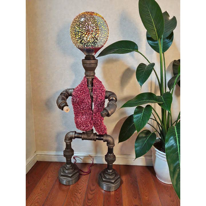 Mr. Willies Lighting - Wholesale Accent/Desk Lamp - Whimsical Industrial standing Robot Lamp 3